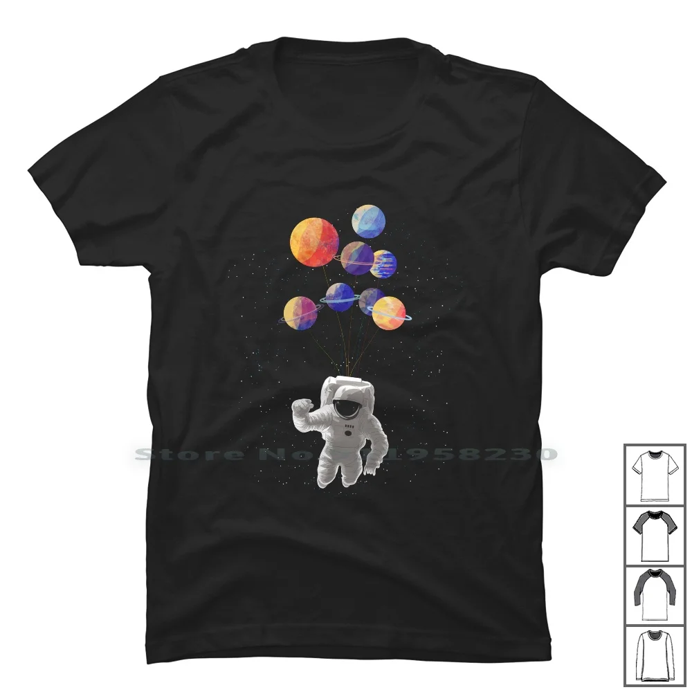 Astronaut Wandering In Space T Shirt 100% Cotton Spaceman Travel Planet Stars Space Humor Astro Wand Ring Pace Ace Spa