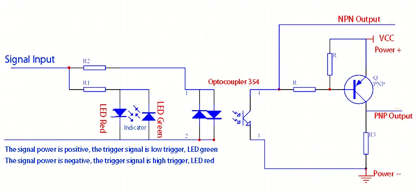 8~16 CHE Optocoupler Isolation Module Board NPN PNP Dual Output Signal Polarity Conversion Module NPN to PNP PNP to NPN 3.3V~24V