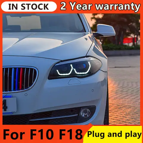 Car Styling  For BMW F10 Headlights 2011-2017 F18 520i 525i 530i 535i LED Headlight DRL dynamic Hid Bi Xenon Auto Accessories