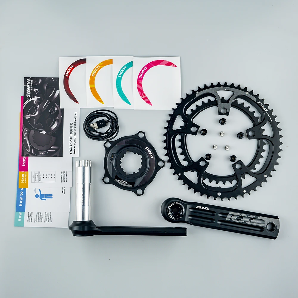 ZRACE x SIGEYI RX Power Meter Crankset 2 x 10 / 11 / 12 Speed Chainset, Power crank DUB Bottom bracket BB29