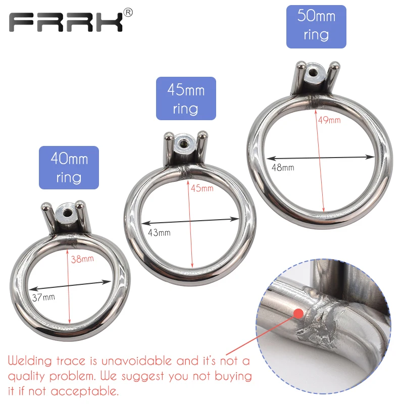 FRRK Stylish Strap on Cock Cage Male Chastity Bondage Belt Device dia 37mm Penis Rings Strapon BDSM Adults Sex Toys for Man