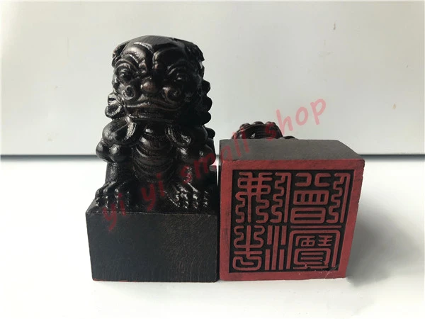 

Buddhist treasure seal, carved, three-dimensional lion seal, Buddhist supplies