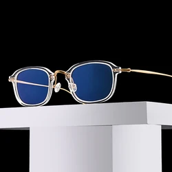 Vintage Titanium Optical Glasses Frame Men Women Transparent Square Prescription Myopia Eyeglasses Frame Luxury Brand Eyewear