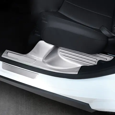 스테인레스 문짝 씰 스커프 플레이트 페달 엔트리 가드 보호대 커버, 메르세데스 벤츠 GLB 클래스 X247 GLB200 GLB250 GLB35 2019-2025