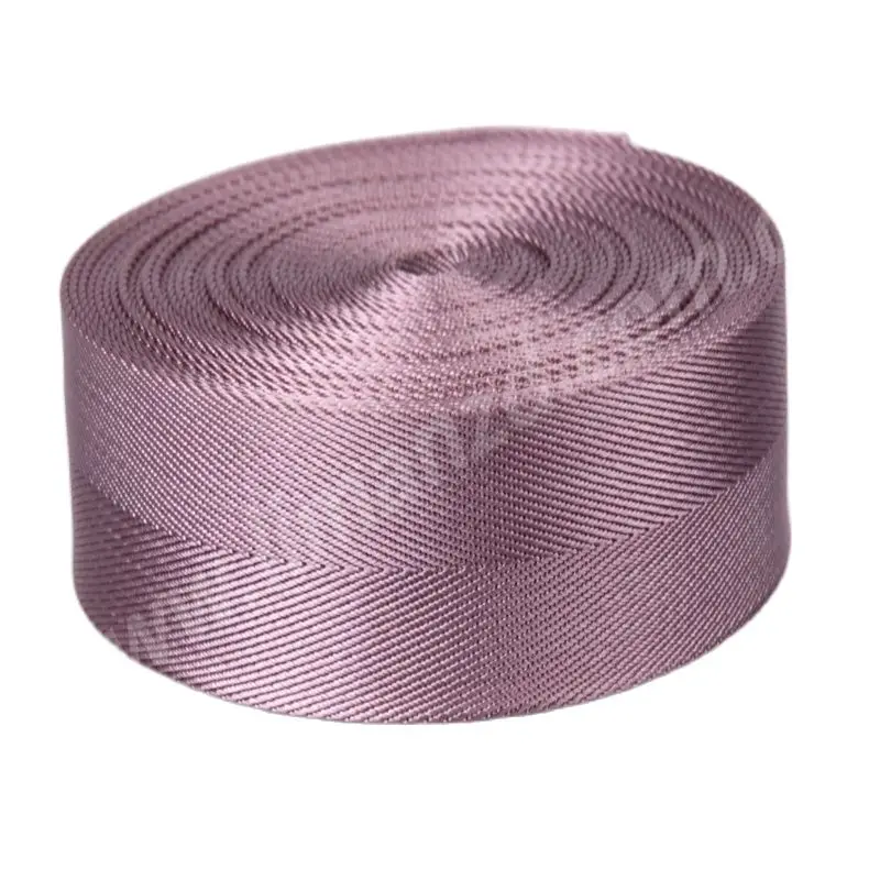 

New High Quality Light Purple Color 1.5 Inch 38mm Wide 1.35mm Thickness For Bag Strap 50 Yards/Lot 100% Nylon Webbing Bag Strap