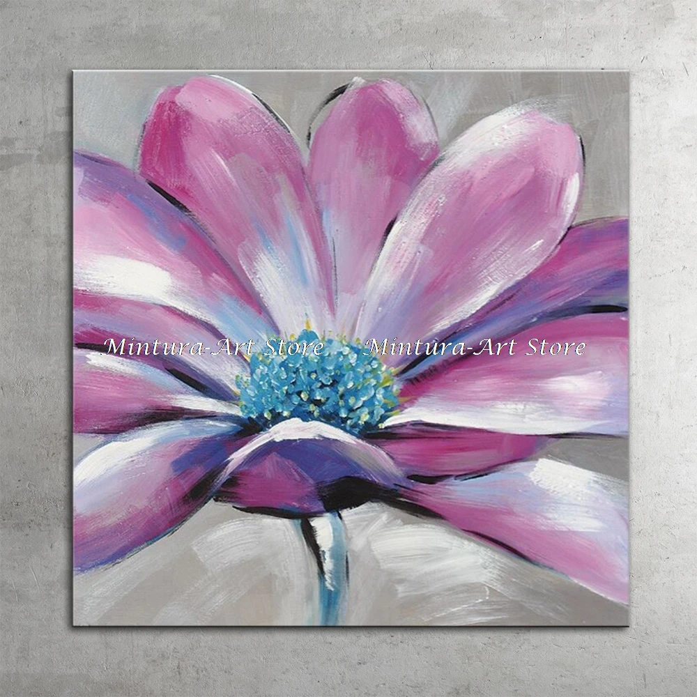

Современные абстрактные настенные картины ручная роспись декоративные цветы масляная живопись на холсте, художественные настенные картины для украшения дома