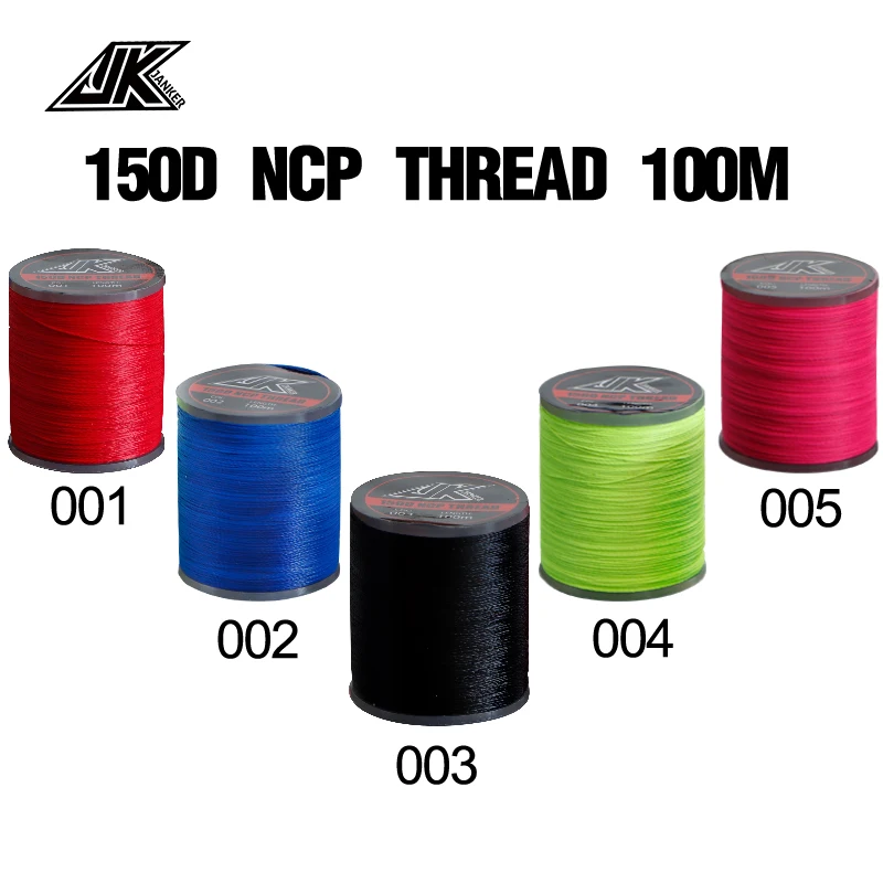 JK-150D thread multicolor hand-knitted thread DIY, suitable for all kinds of auxiliary hook binding fishing gear supplies