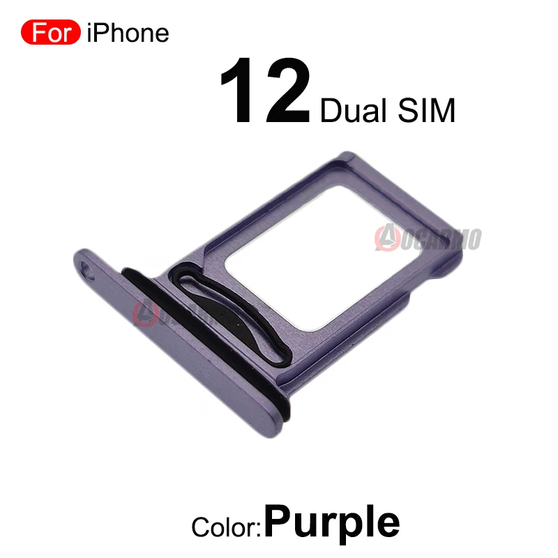 Dual SIM Tray For iPhone 12 Single SIM Card Slot Replacement Part