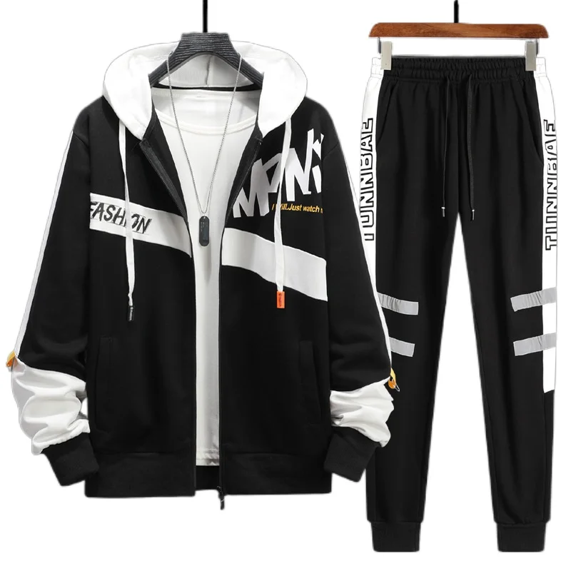 Autumn Mens Set Tracksuit Men Hoodies Sweatshirts Sweatpants Track Suit Streetwear Hip Hop Casual Sports Suit Conjunto Masculino