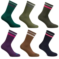 Calcetines de compresión para hombre y mujer, medias de alta calidad para ciclismo, fútbol, baloncesto, 7 colores, novedad