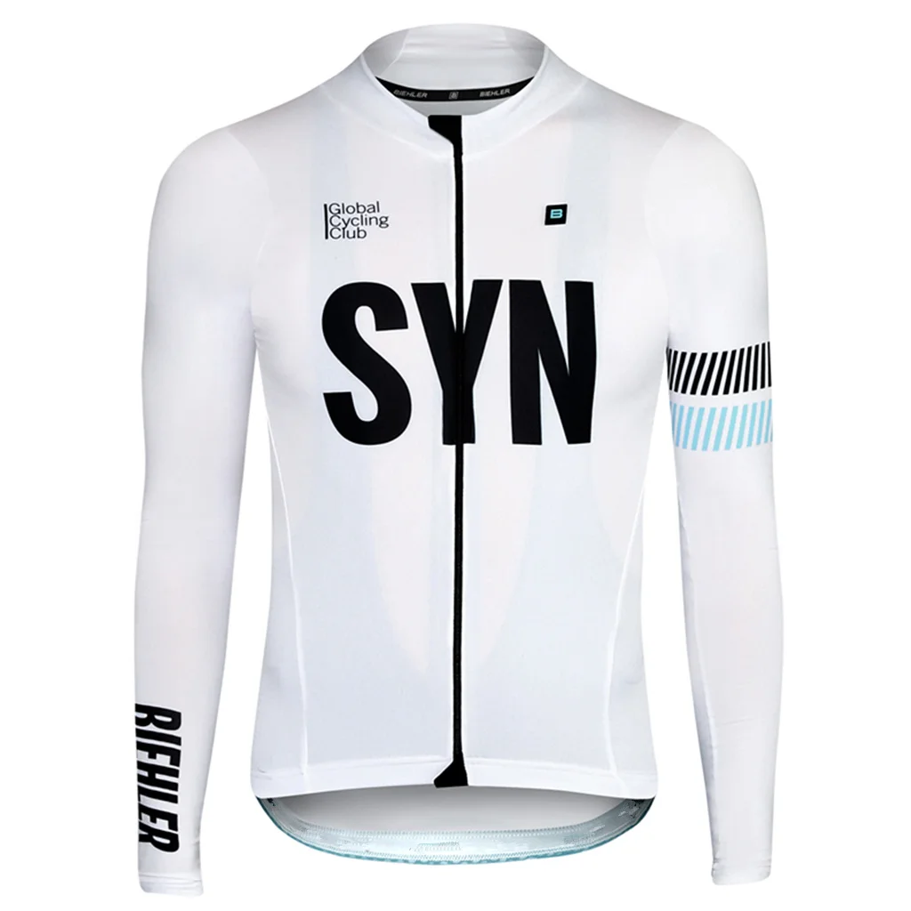 Winter SYNDICATE Thermal Jersey Blue Warm Long Sleeve Cycling Jackets Ropa Ciclismo Maillot Hombre Bicycle Men\'s Windbreaker Top