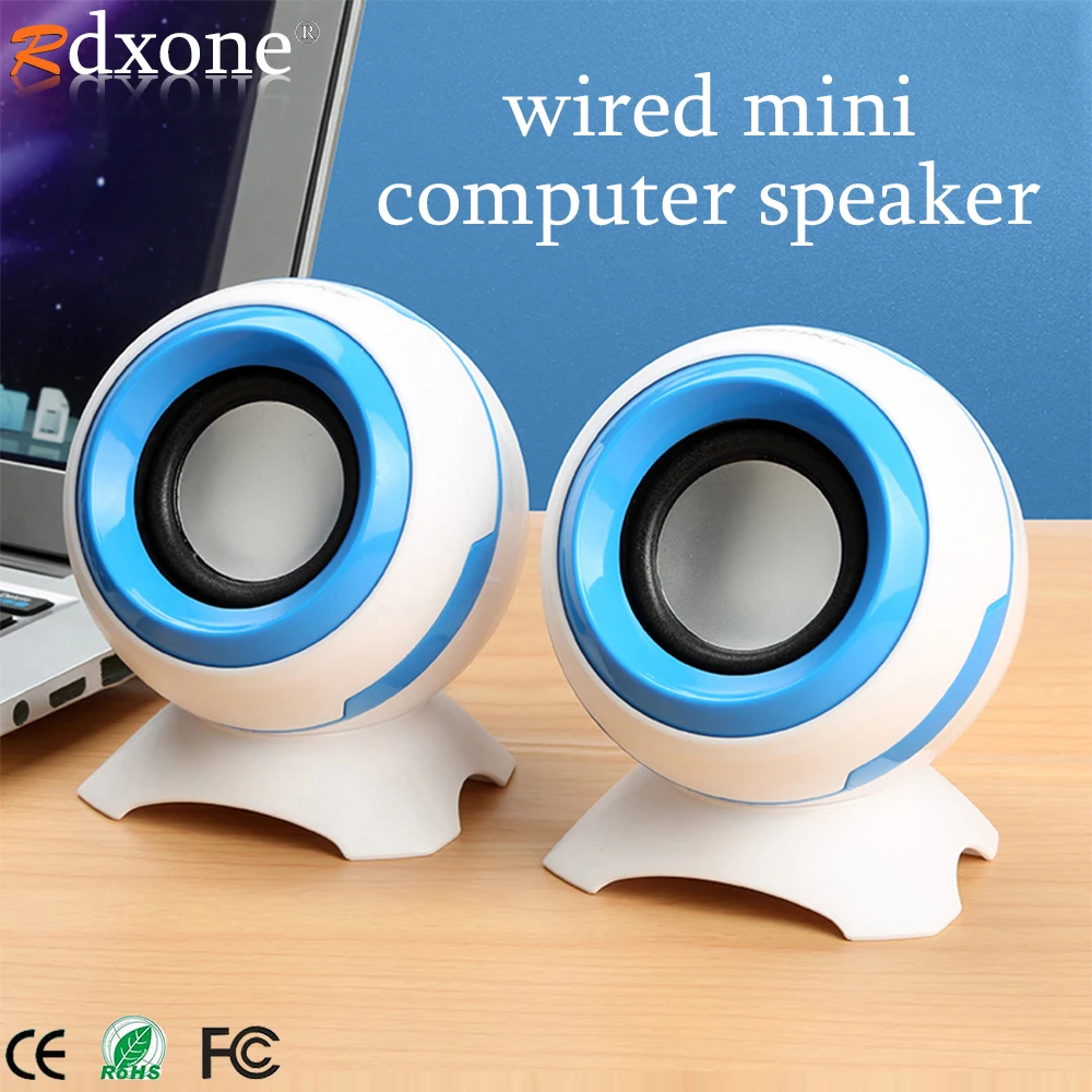 

Wired Mini Computer Speakers Bass Horns for Laptop Desktop Phone 6W Powerful Speaker USB AUX Audio Multimedia Loudspeaker