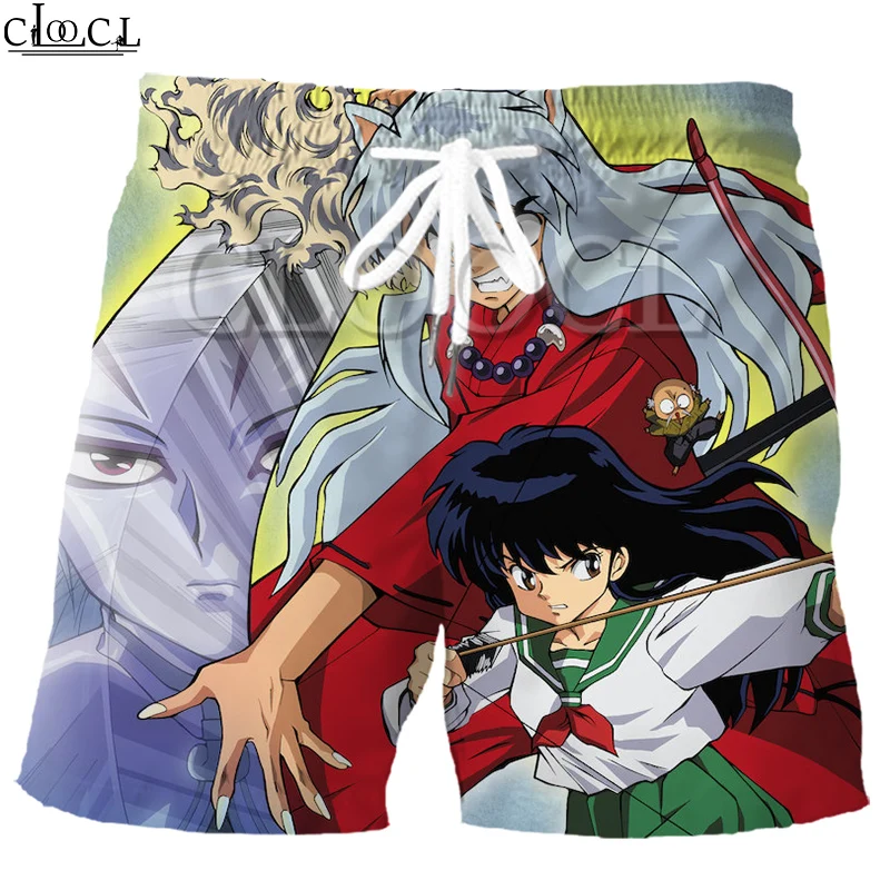 CLOOCL Japanese Anime Inuyasha Men's Sports 3D Printed Fashionable 2021  New Summer Leisure Loose Harajuku Style Shorts