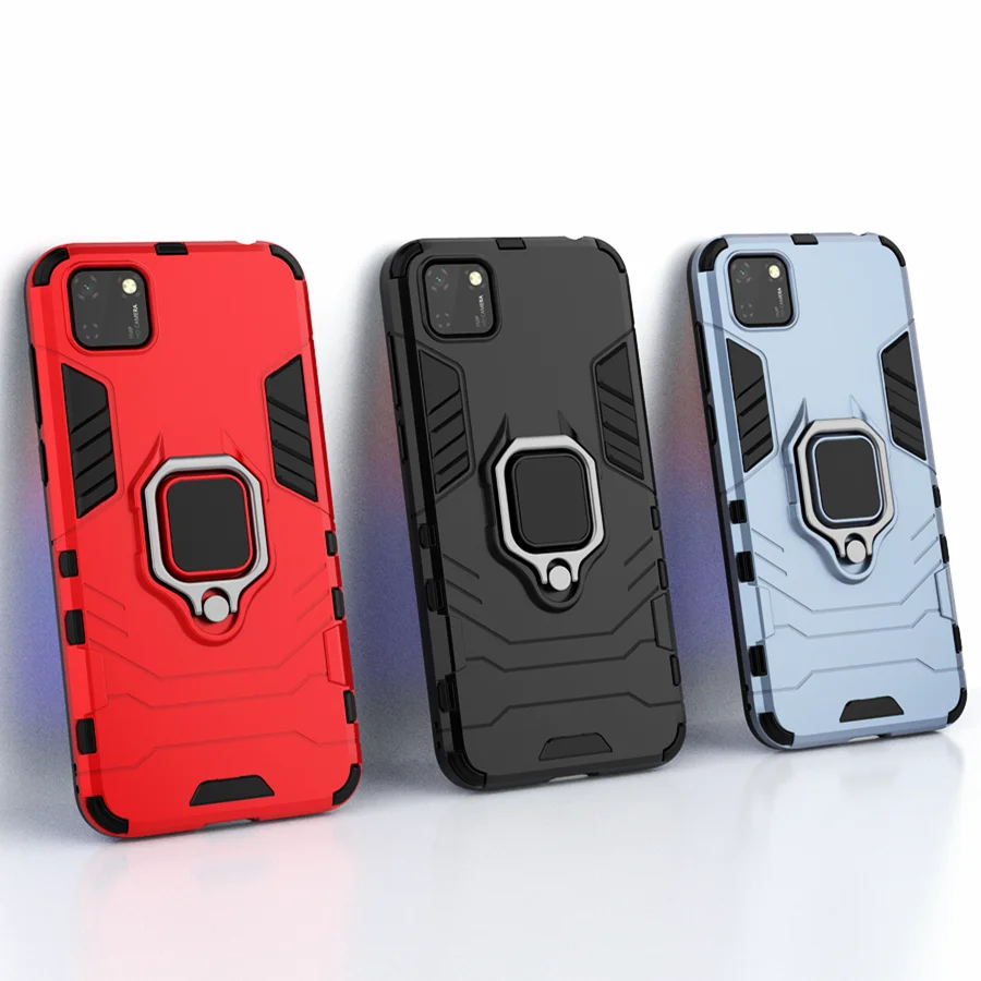 

Shockproof armor case for Huawei y5p Y5 p 2020, 5.45 inch, with ring holder, phone back cover, Funda Capa