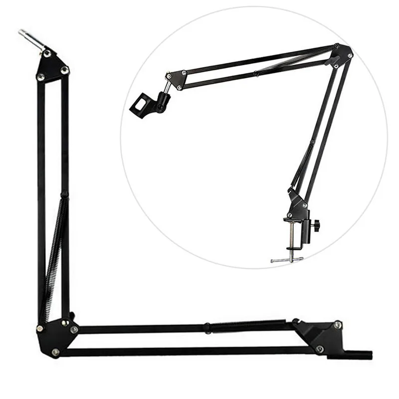 Mic Arm Stand Microphone Suspension Boom Scissor Holder For Studio Broadcast PN X6HB