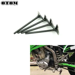 OTOM Motorcycle Engine Valve Intake Exhaust Stem Valves For KAWASAKI KLX250 KLX300 SUZUKI DRZ250 LONCIN CR6 VOGE Dirt Bike Parts