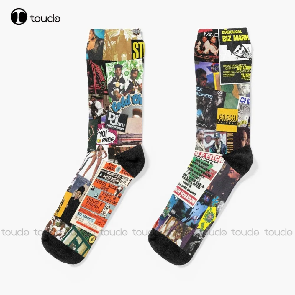 Old School Hip Hop Socks Slipper Socks Women Personalized Custom Unisex Adult Teen Youth Socks 360° Digital Print Funny Sock