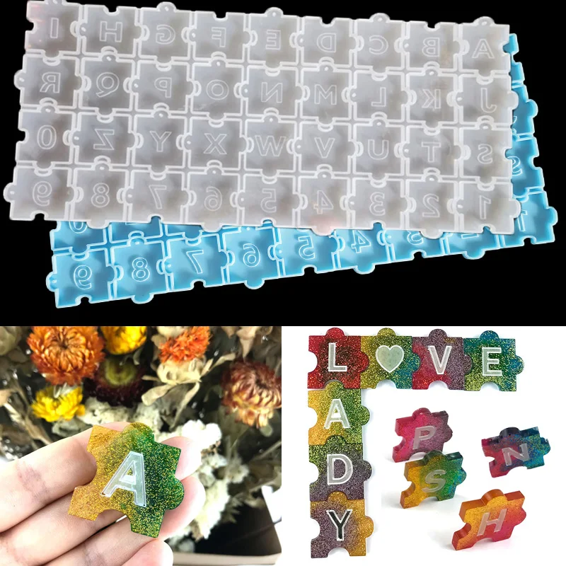 Letter A to Z Alphabet Silicone Molds Epoxy Resin Molds for Handmade DIY UV Expoy Resin Mold Supplies For Crafts Casting Tools