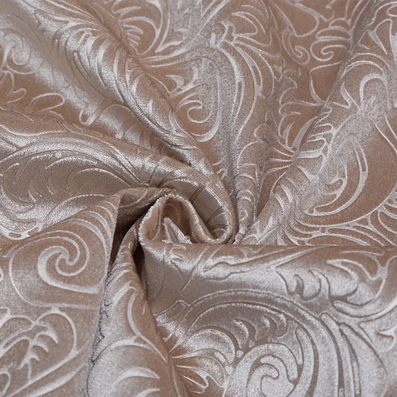 3D Embossed European Style Printed Gold Velvet Fabric For Safe Background DIY Upholstery Home Textile By Meters