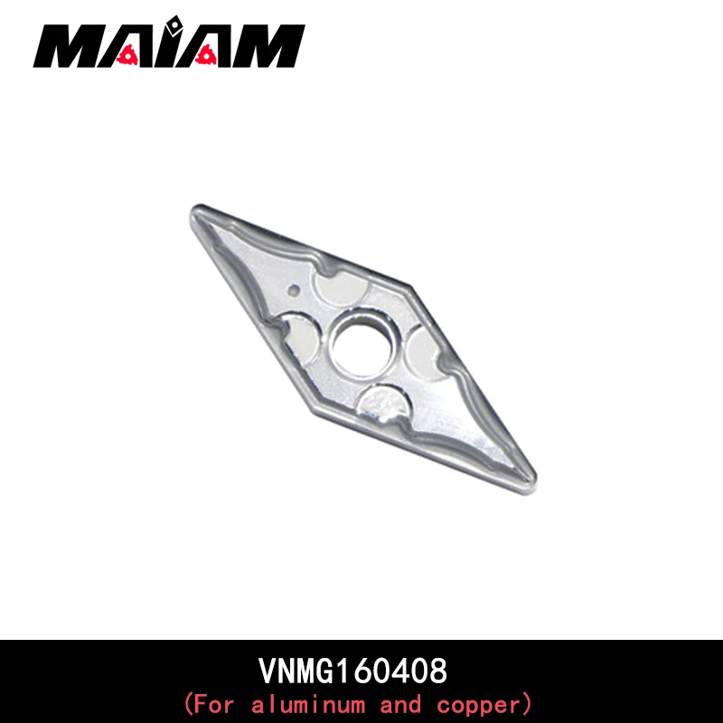 Imagem -04 - Inserção de Losango Vnmg 160402 Vnmg 160404 Vnmg 160408 Inserção Cnc de Fresagem de Alumínio e Cobre Lâmina Padrão ak 1604 02 04 08 Vnmg1604