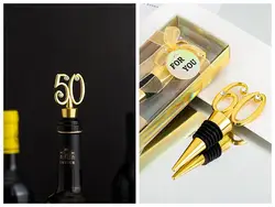 20Pcs/lot 60th Wedding anniversary gift of 50th Bottle Wine stopper gift for 60th Birthday gift and Bridal shower Party favors