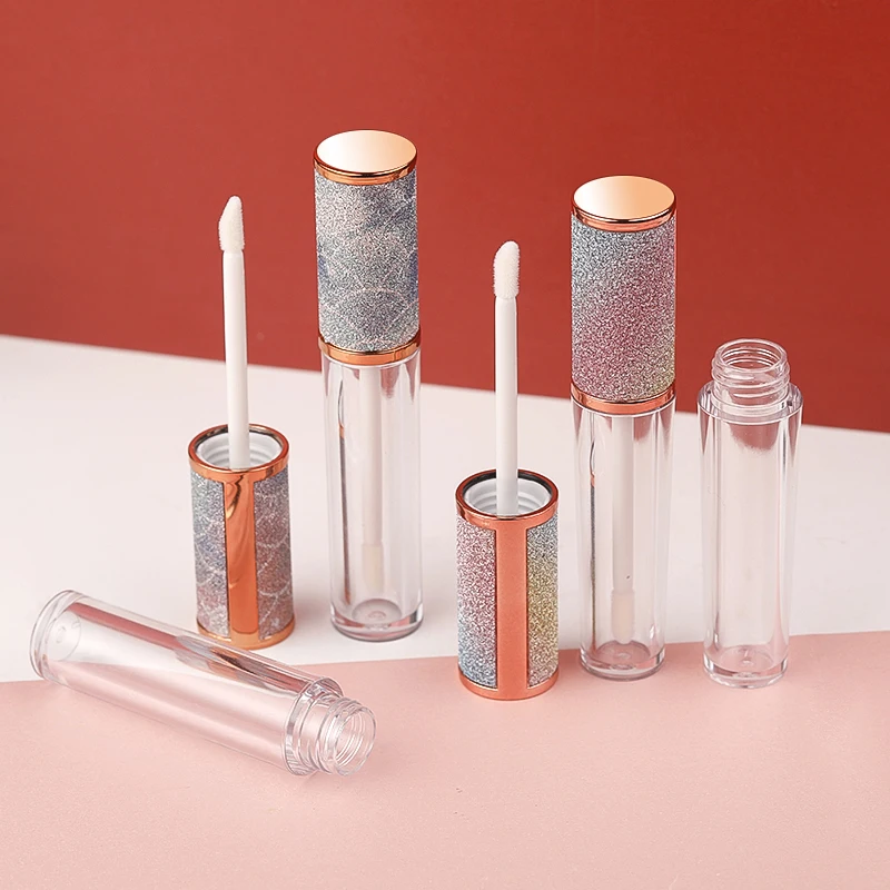 

5ml Empty Shimmer Lip Gloss Tubes Rainbow Princess Clear Lip Gloss Containers Filling Bottle Makeup Lips Cosmetic Packaging