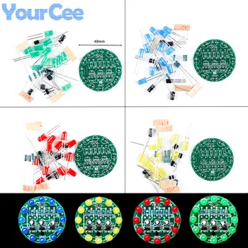 2 stks/1 st LED Water Licht LED Ronde Water Licht Productie Kit voor Vaardigheidstraining Solderen Praktijk Onderdelen Diy Elektronische Kit Set