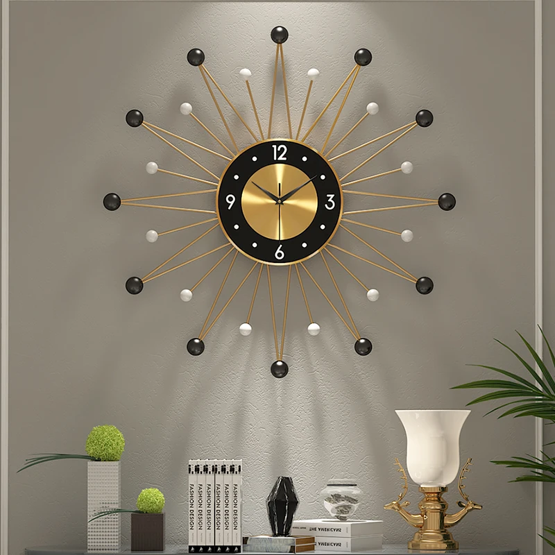 

Luxury Big Wall Clock Modern Design Nordic Minimalist Silent Wall Clock Large Mediterranean Living Room Home Decor