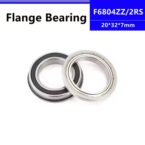 10pcs/50pcs F6804ZZ F6804-2RS 20*32*7mm flange deep groove ball bearing 20x32x7 Flanged bearings F6804