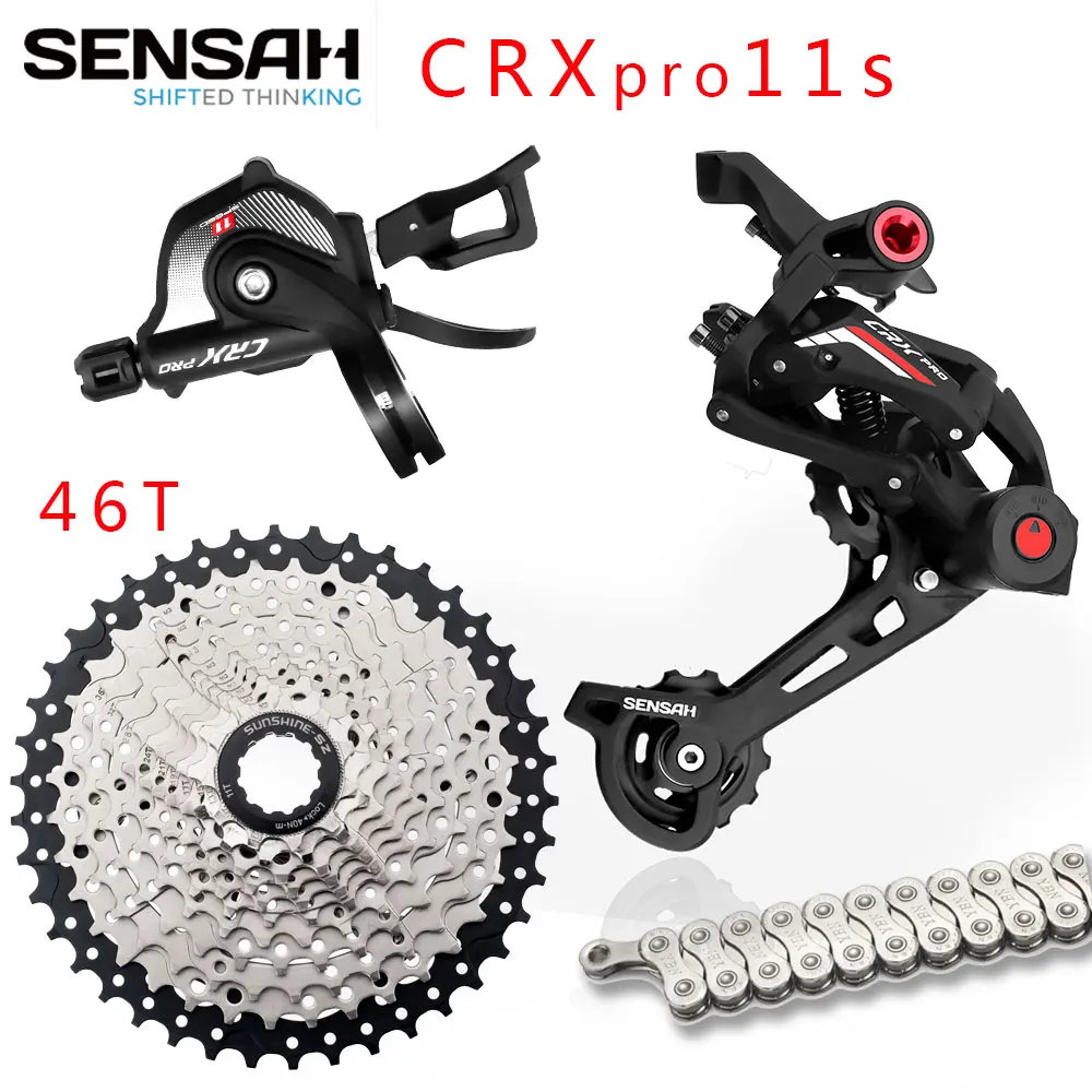 SENSAH CRX Pro 11 Speed bicycle derailleur 42/46t YBN 11S chain