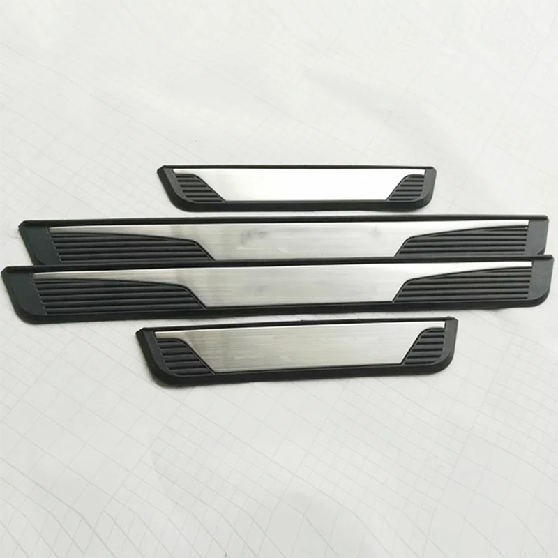 For Chevrolet Cruze 2016 2017 2018 Stainless Steel Door Sill Trim Protectors Guard Cover Trim Car Styling accessories 4PCS