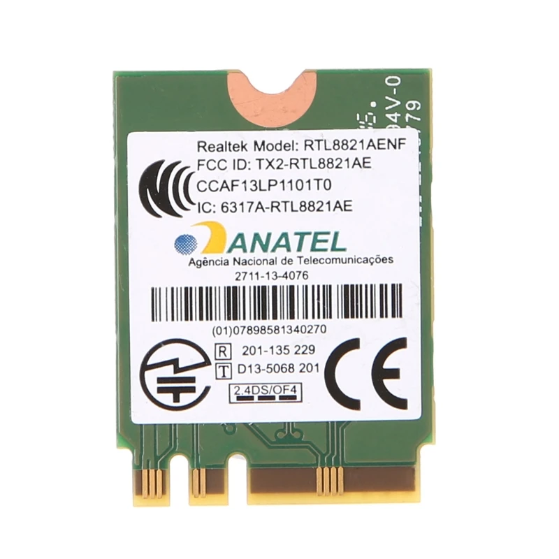 IEEE 802.11agn WiFi NGFF for M.2 433Mbps WiFi Adapter for Realtek PCs-NGFF for M.2 Wi-Fi Card for w/ BT-compat