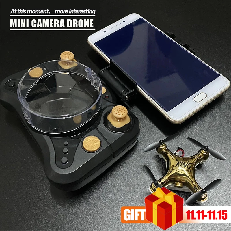 4K Mini Drone With HD Camera Hight Hold Mode RC Quadcopter RTF WiFi FPV pocket Helicopter Kid\'s Toys VS 901H e58 DRONE