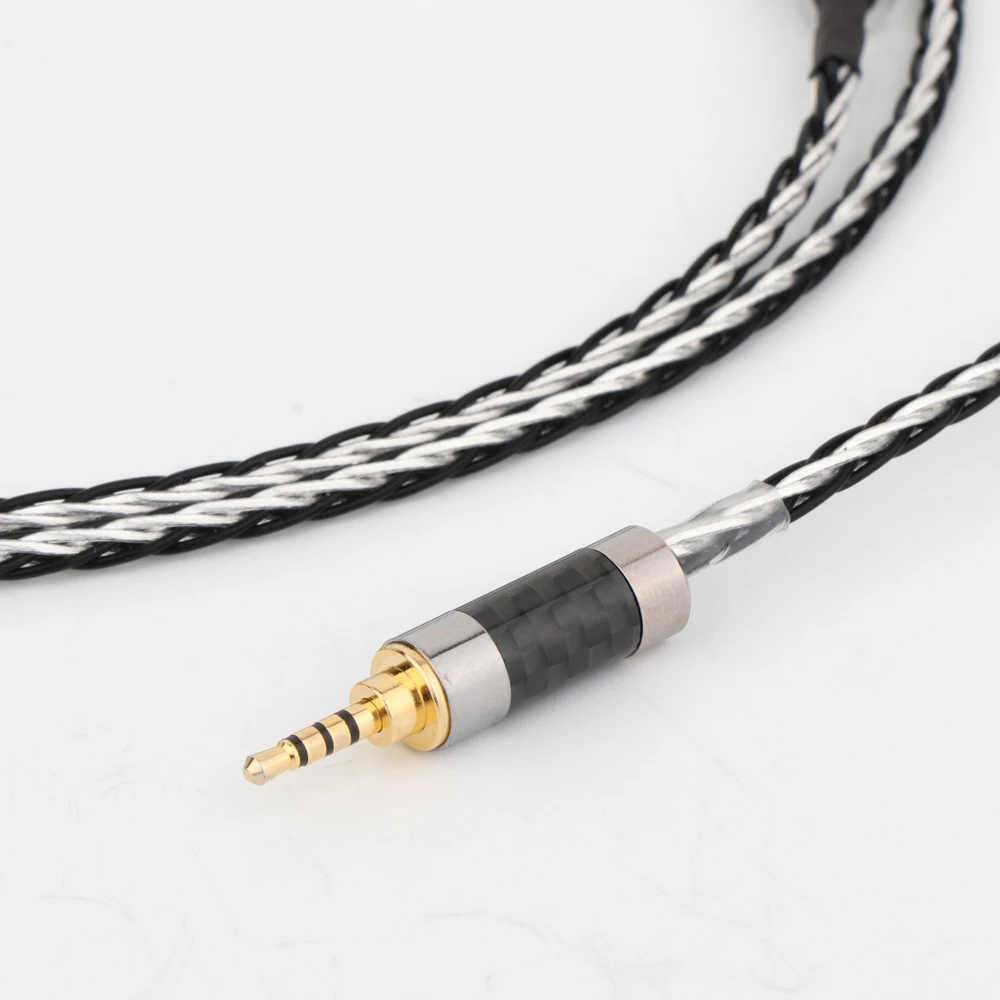 Yter One Pieces 8 Cores 7N OCC Silver Plated Headphones Replacement Cable Upgrade Cable For Audeze LCD-3 LCD3 LCD-2 LCD2 LCD-4