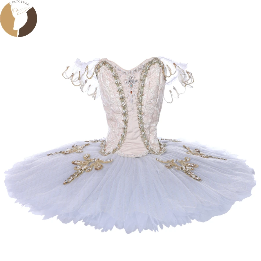 

FLTOTURE Women Classical Performance Stage Dancewear Queen Pancake Tutu YAGP Ballet Nutcracker Competition Costumes YT9331