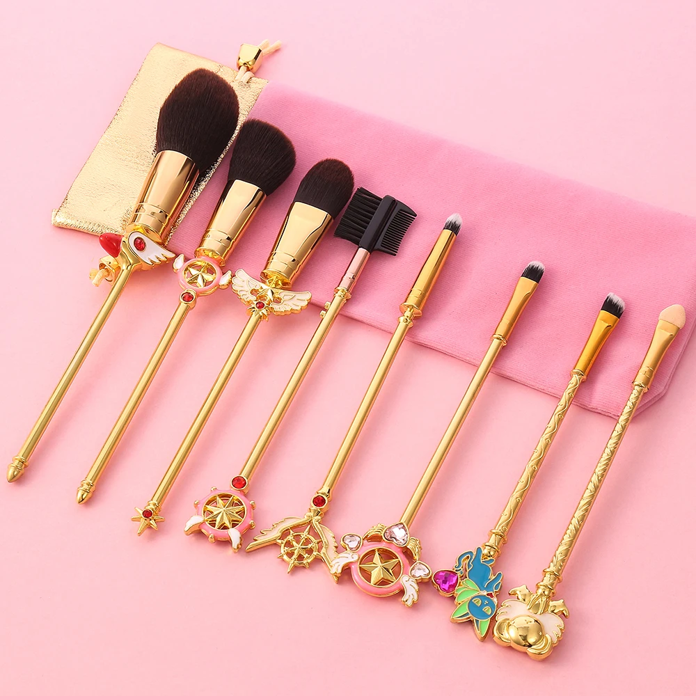 16Styles Cardcaptor Sakura Anime Makeup Brushes Set Cosmetic Powder Foundation Eyeshadow Brush Make Up Tool Kit