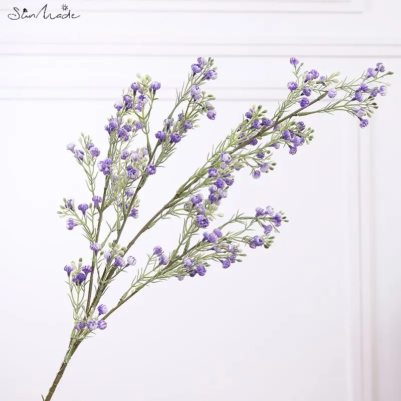 SunMade Luxury Babysbreath Plastic Artificial Flowers Home Wedding Decoration Flower Arrangement Supplies Plantas Artificales