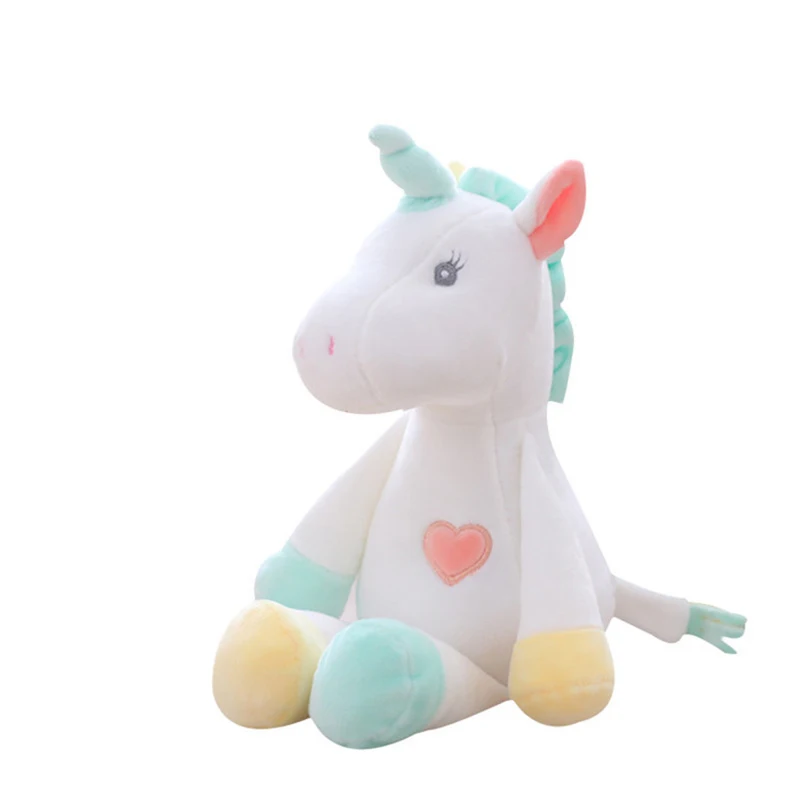 Cute Unicorn Plush toy Child comfort Sleeping Pillow Doll Soft Stuffed Animal Home Decor Children Party Gift