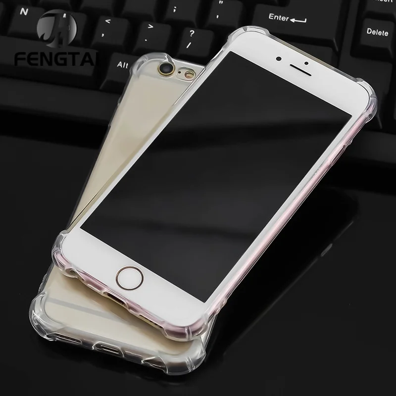 Coque transparente pour iPhone, compatible modèles 6 S Plus, 7, 8, 11 Pro, XS Max, XR, XS Max