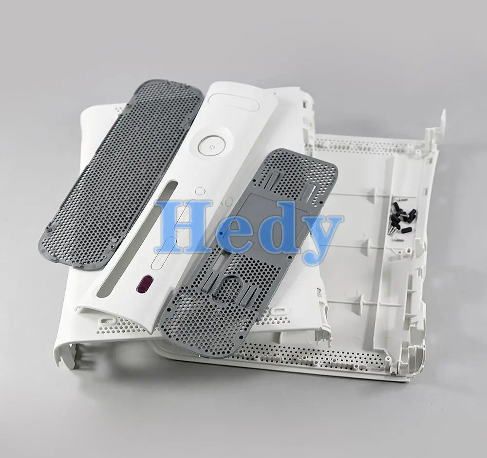 1 مجموعة الإسكان الكامل ل XBOX360 الدهون وحدة التحكم أسود أبيض اللون ل XBOX 360 الدهون وحدة التحكم الإسكان البيت قذيفة
