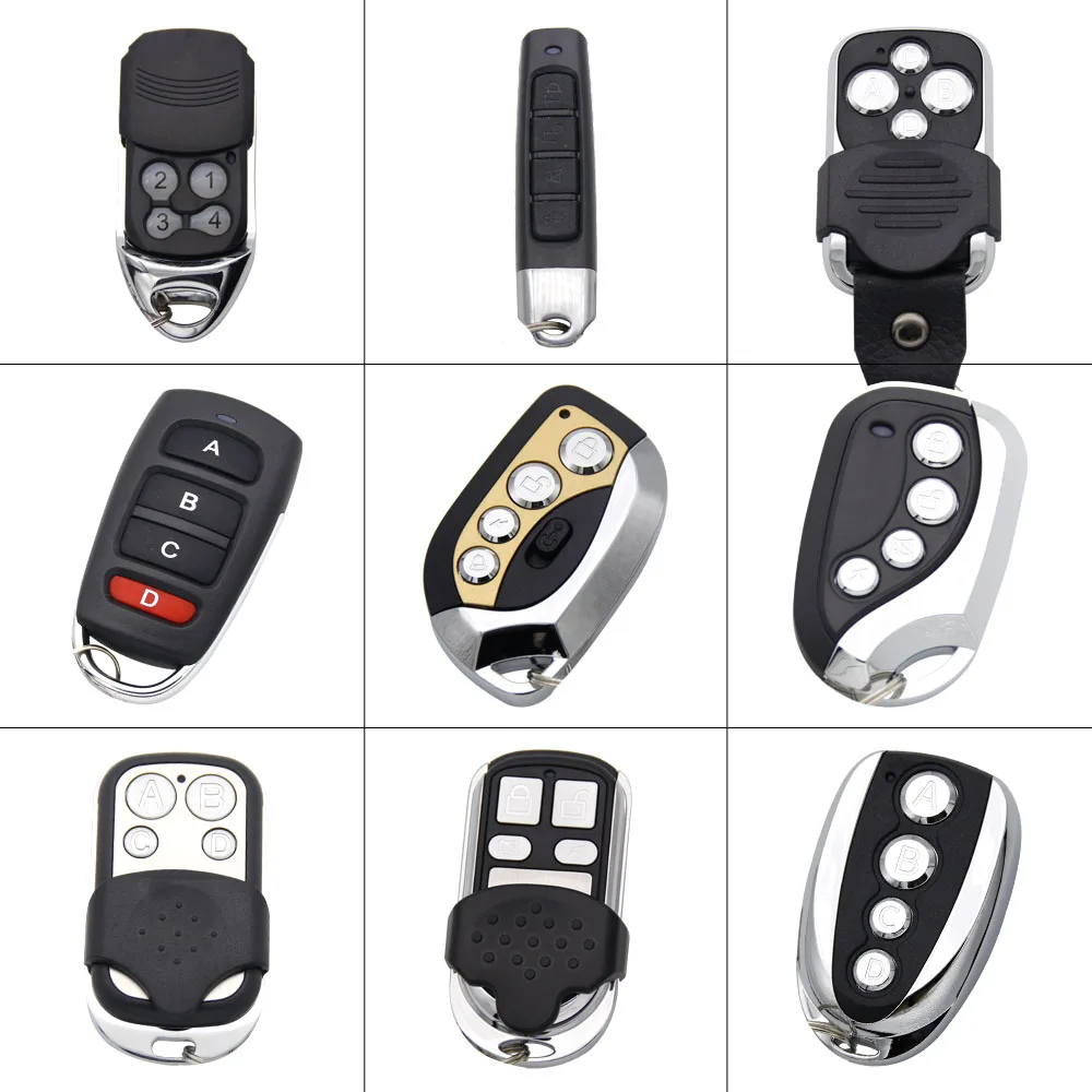 433MHz Remote Control Duplicator Copy Clone Garage Door Gate Remote Control Fixed Code 433mhz Transmitter Keychain Opener Remote