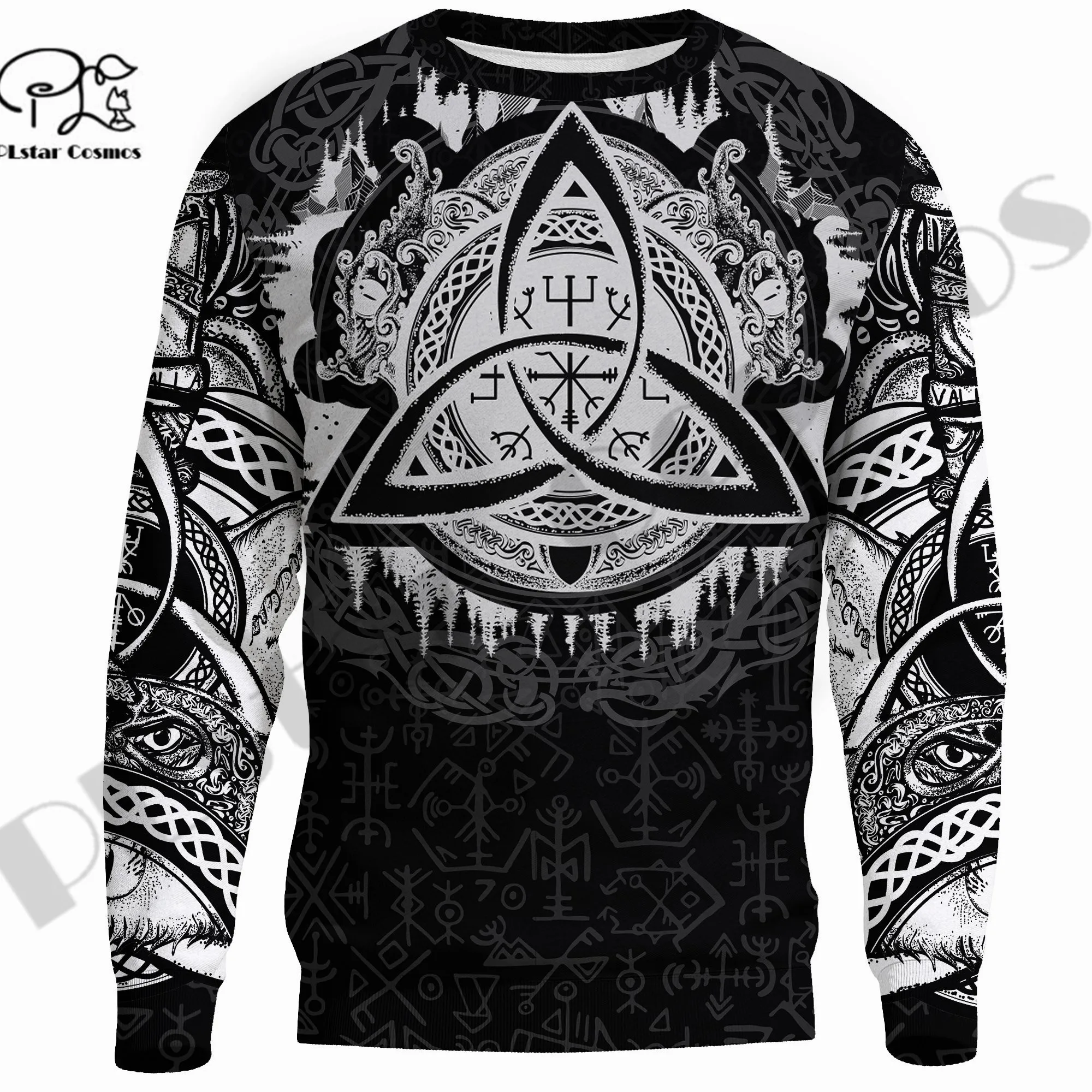 PLstar Cosmos 3DPrinted Newest Viking Dragon Celtic Unique Hrajuku Funny Streetwear Premium Unisex Casual Hoodies/Zip/Sweatshirt