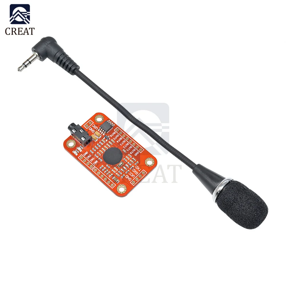 Voice Recognition Module V3 Speed Recognition elechouse compatible with Ard for Arduino Support 80 Kinds of Voice Sound Board