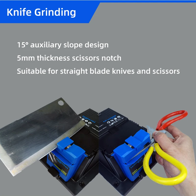 3 In 1 Professional Electric Knife Sharpener 220v Drill Sharpening Machine Kitchen Knives Scissor Sharpener Grinding Wheel