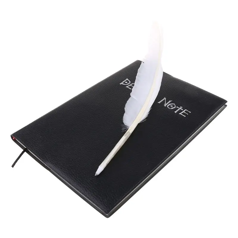New Death Note Cosplay Notebook & Feather Pen Book Animation Art Writing Journal