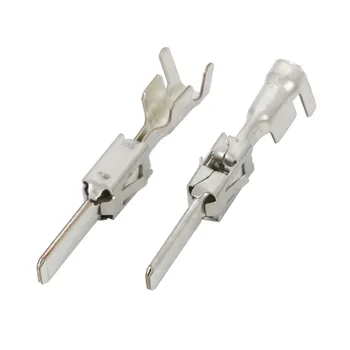 50 STKS 2.8/3.5mm Messing Vertind Elektrische Auto Kabelboom Connector Bedrading Terminal Plug DJ623-E3.5AB/DJ615B-2.8*0.8A 2- 964300 -1