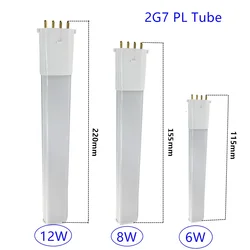 2G7 LED PL LED lamp 2g7 220V 230V 6W 8W 12W 2G7 led light brightness 2G7 PLug led bulb compact LED CFL light 2G7 4pin led Tube