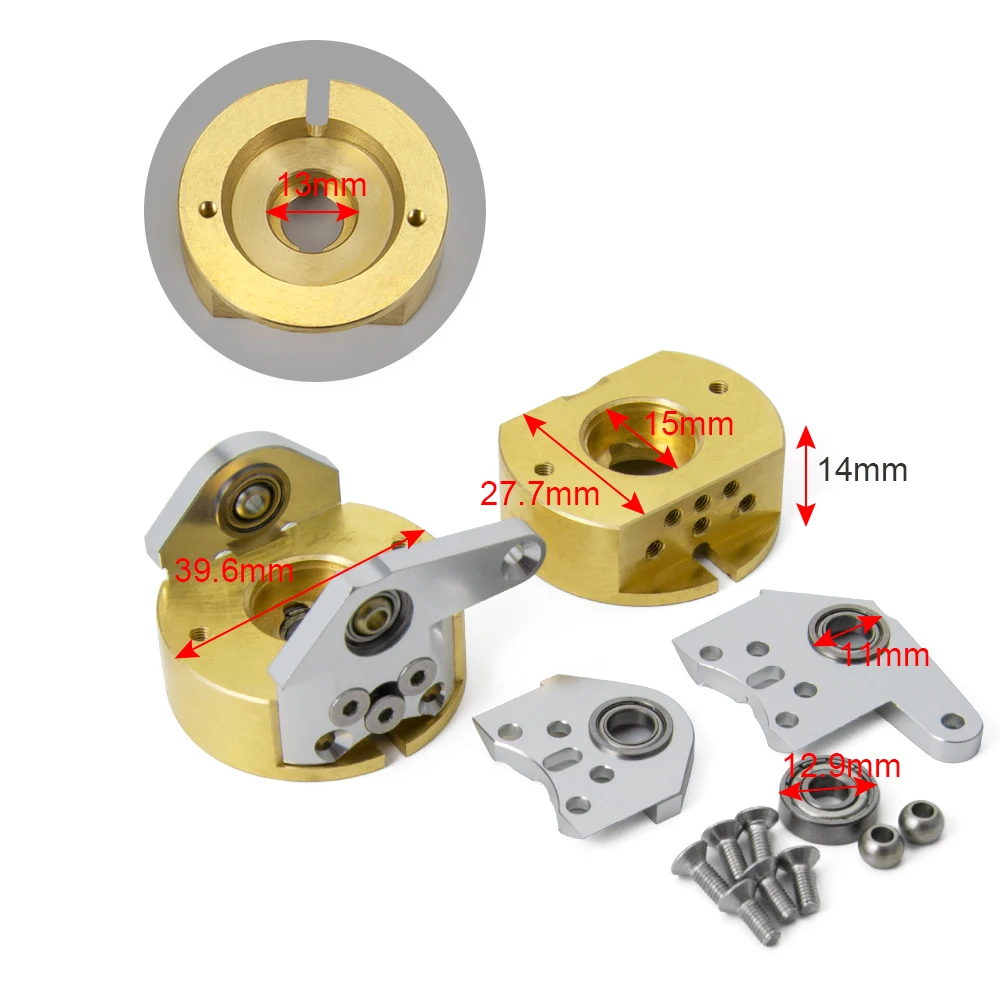 Yeahrun 2 Stuks Zware Interne Beadlock Wiel Gewicht Voor Axiale Wraith 90018 1/10 Rc Crawler Auto Onderdelen