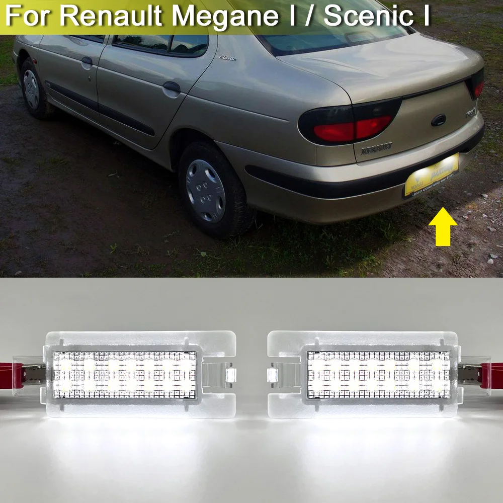 

12 В водонепроницаемый светодиодный номерной знак для Renault Megane I 1996-2003 Megane Scenic 1997-1999 Scenic I 1999-2003