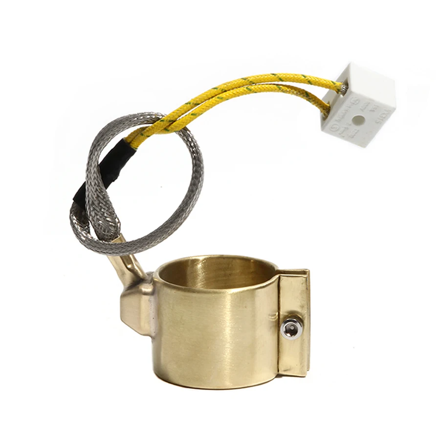 42mm Inner Diameter 50~70mm Height Brass Band Heater 110V/220V/380V 320W/360W/410W Fully Enclosed Electric Heating Ring